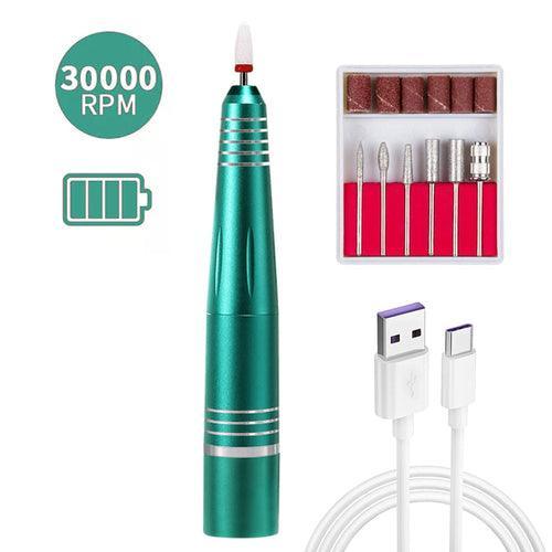 Rechargeable Electric Nail File Cordless Nail Drill Machine File Kit - VirtuousWares:Global
