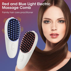 Red Blue Light Electric Massage Comb Scalp Head Massager Photon - VirtuousWares:Global