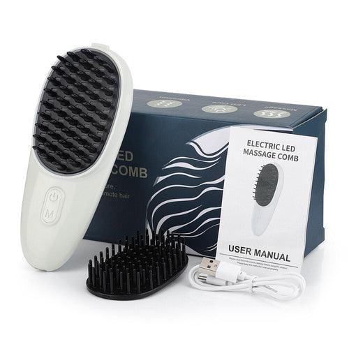 Red Blue Light Electric Massage Comb Scalp Head Massager Photon - VirtuousWares:Global