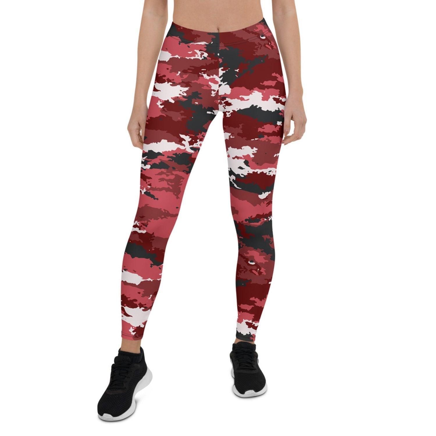 Red Camo Leggings for Women - VirtuousWares:Global