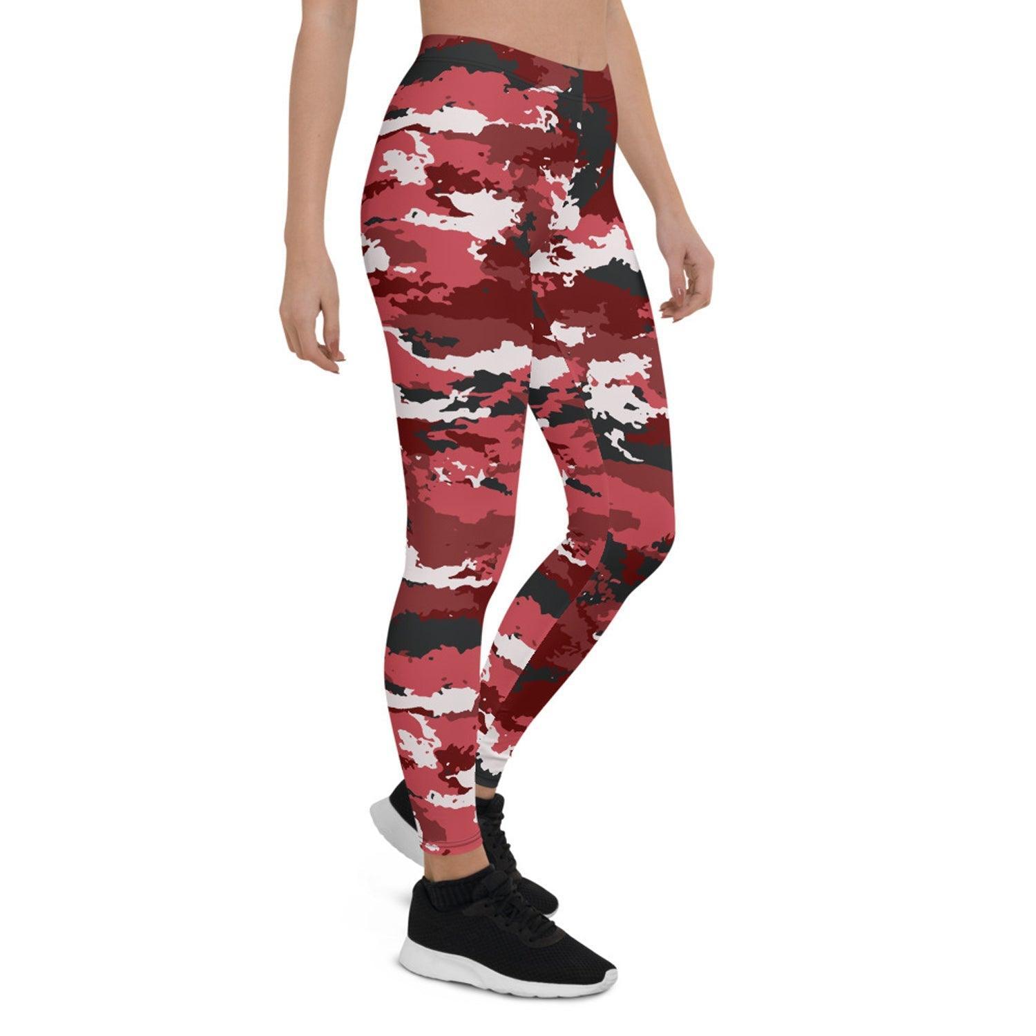 Red Camo Leggings for Women - VirtuousWares:Global