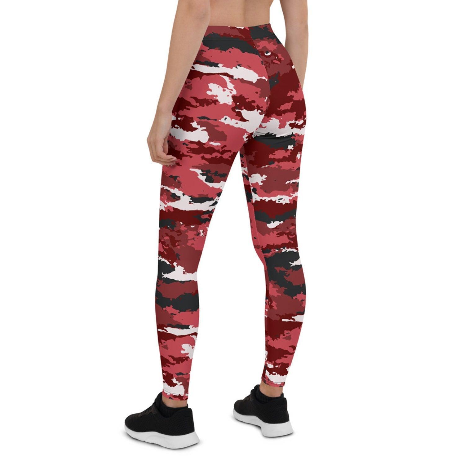 Red Camo Leggings for Women - VirtuousWares:Global