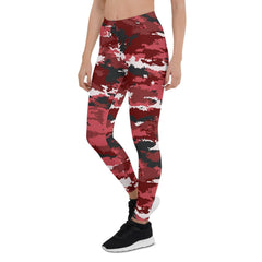 Red Camo Leggings for Women - VirtuousWares:Global