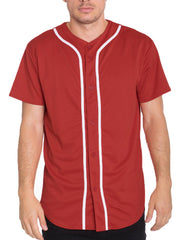 Red White Baseball Jersey Short Set - VirtuousWares:Global