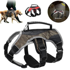 Reflective Dog Harness Large Dogs Halter Harness Pet Mesh Vest With - VirtuousWares:Global