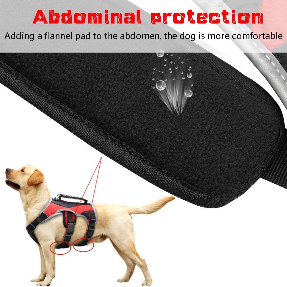 Reflective Dog Harness Large Dogs Halter Harness Pet Mesh Vest With - VirtuousWares:Global