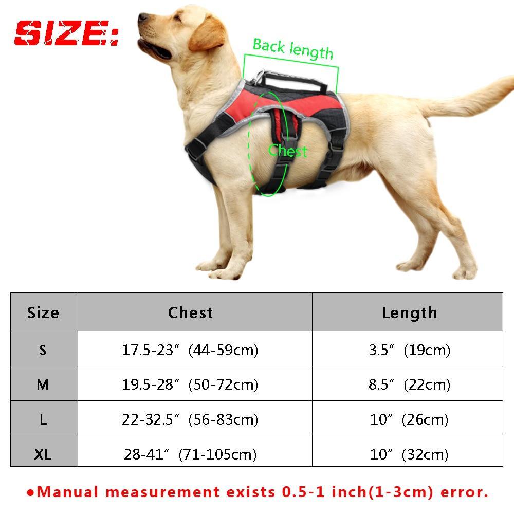 Reflective Dog Harness Large Dogs Halter Harness Pet Mesh Vest With - VirtuousWares:Global