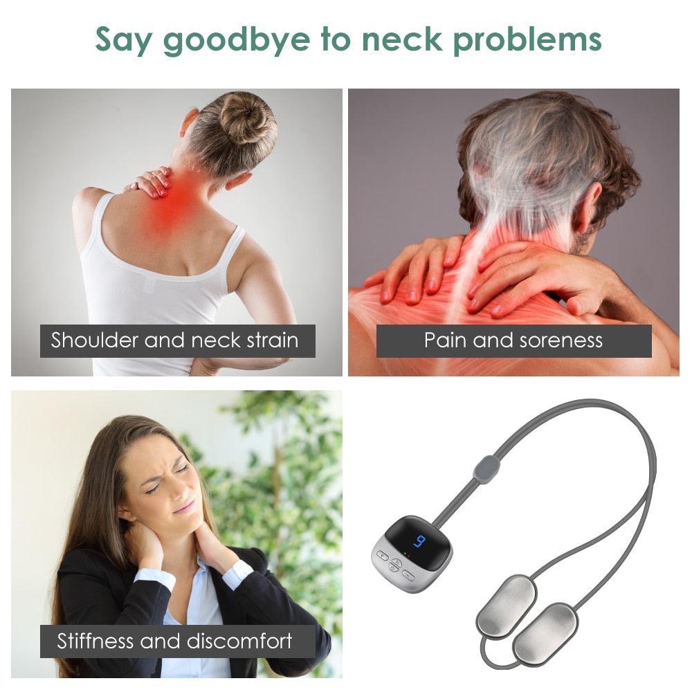 Remote Smart Neck Shoulder EMS Muscle Massager Trainer Relaxation - VirtuousWares:Global
