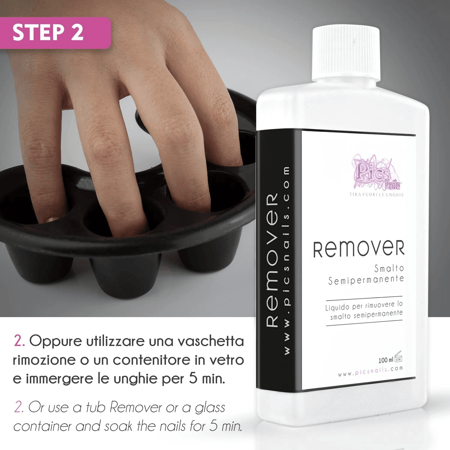 Remover Smalto Semipermanente Acetone Puro 100 ml - VirtuousWares:Global