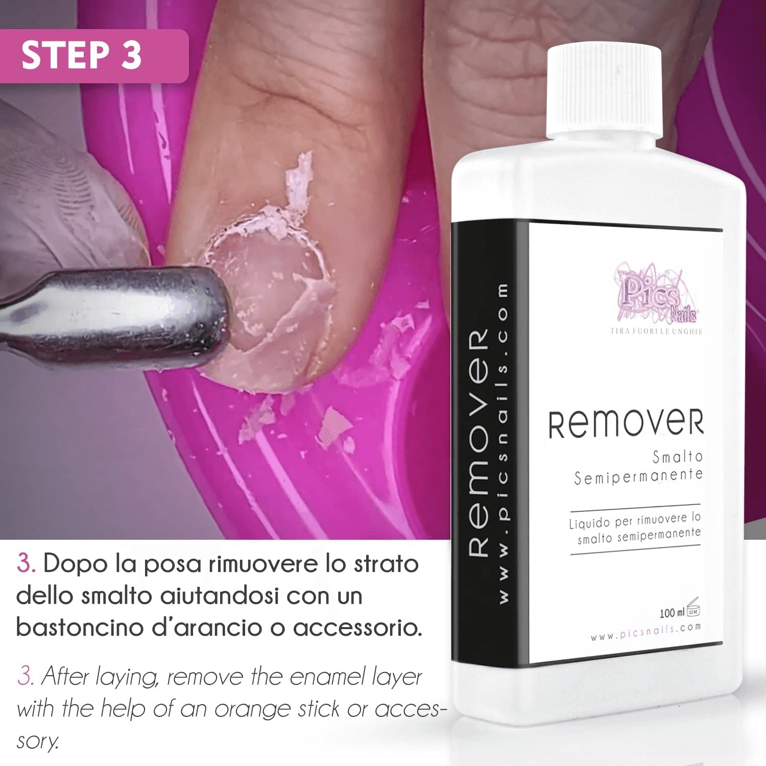 Remover Smalto Semipermanente Acetone Puro 100 ml - VirtuousWares:Global