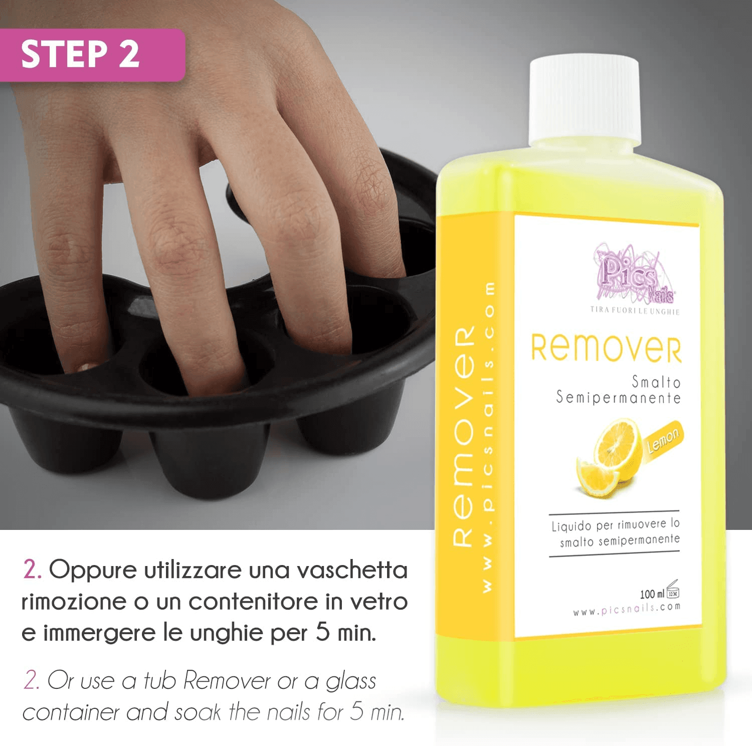 Remover Smalto Semipermanente Limone 100 ml - VirtuousWares:Global