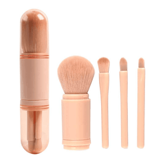 Retractable Makeup Brush Portable 4 In 1 Travel Brush Set - VirtuousWares:Global