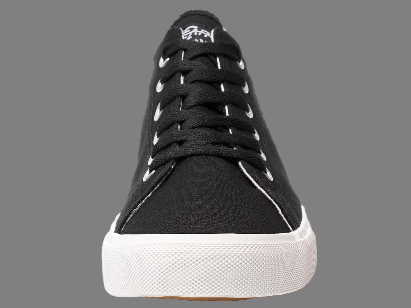 Retro Black/White Canvas Sneakers Unisex Size - Cushioned Insole - VirtuousWares:Global