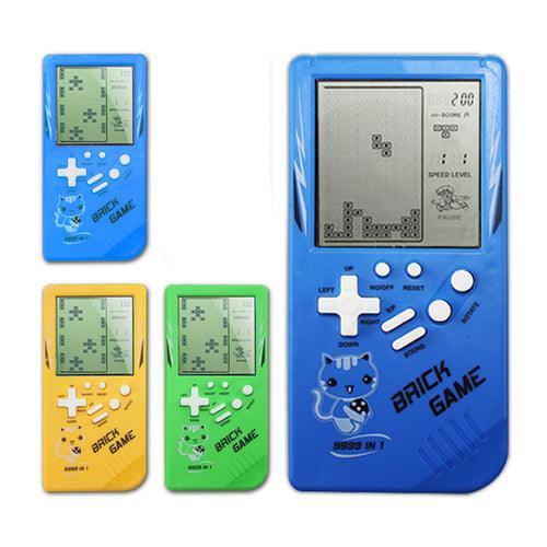 Retro Childhood Tetris Handheld Game Player Blue - VirtuousWares:Global