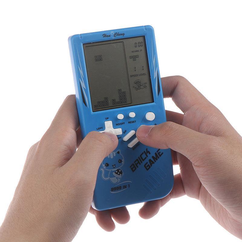 Retro Childhood Tetris Handheld Game Player Blue - VirtuousWares:Global