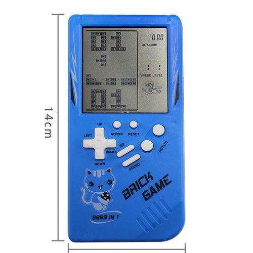 Retro Childhood Tetris Handheld Game Player Blue - VirtuousWares:Global