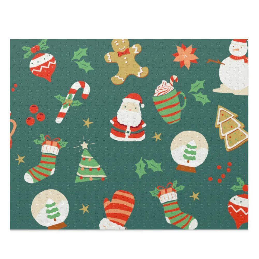 Retro Christmas Jigsaw Puzzle 500-Piece - VirtuousWares:Global