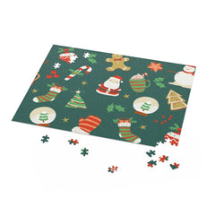 Retro Christmas Jigsaw Puzzle 500-Piece - VirtuousWares:Global