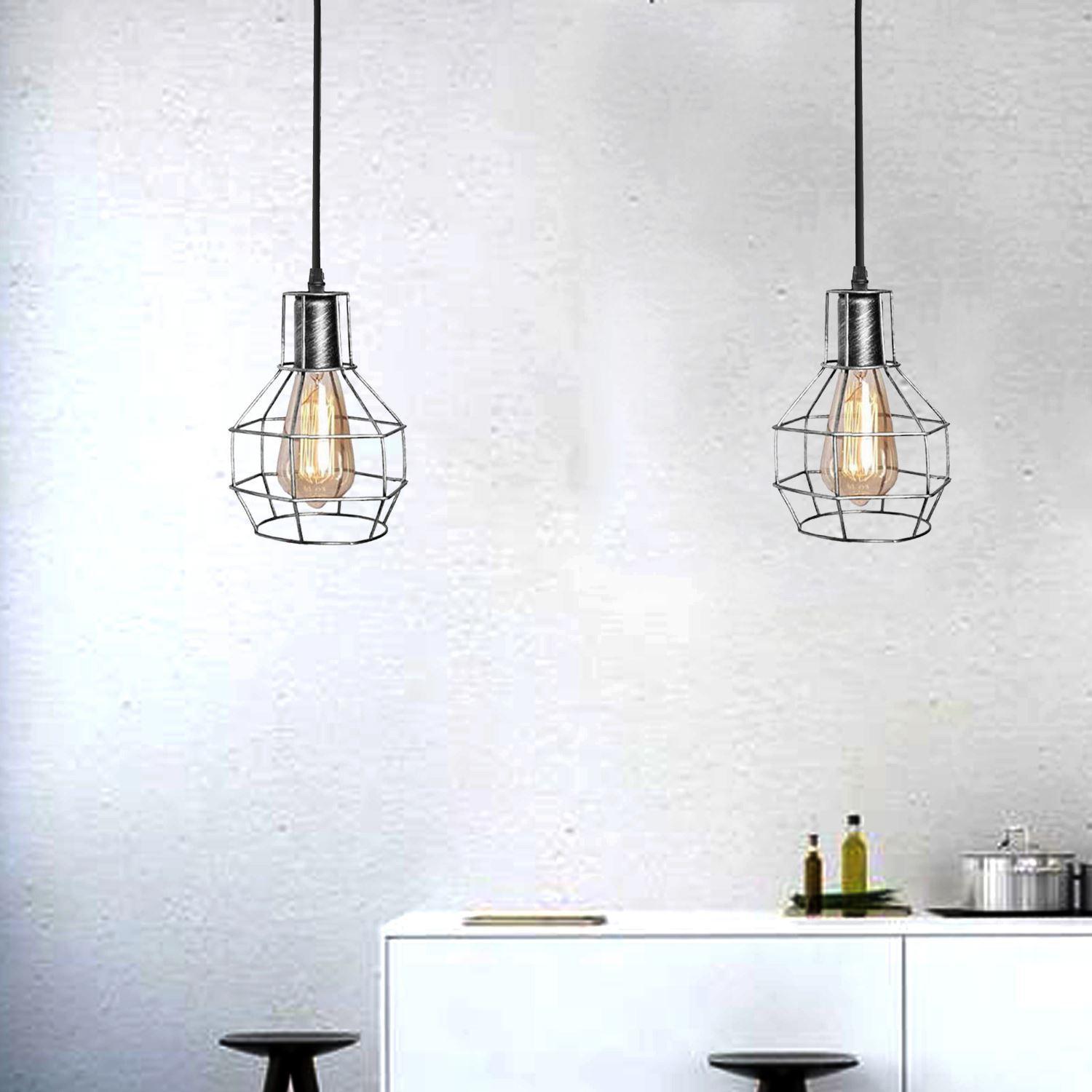 Retro Industrial 2 Way Indoor Ceiling Pendant Chandelier Hanging Light - VirtuousWares:Global