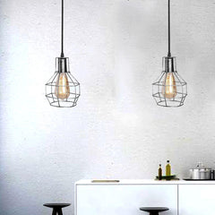 Retro Industrial 2 Way Indoor Ceiling Pendant Chandelier Hanging Light - VirtuousWares:Global