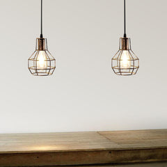 Retro Industrial 2 Way Indoor Ceiling Pendant Chandelier Hanging Light - VirtuousWares:Global