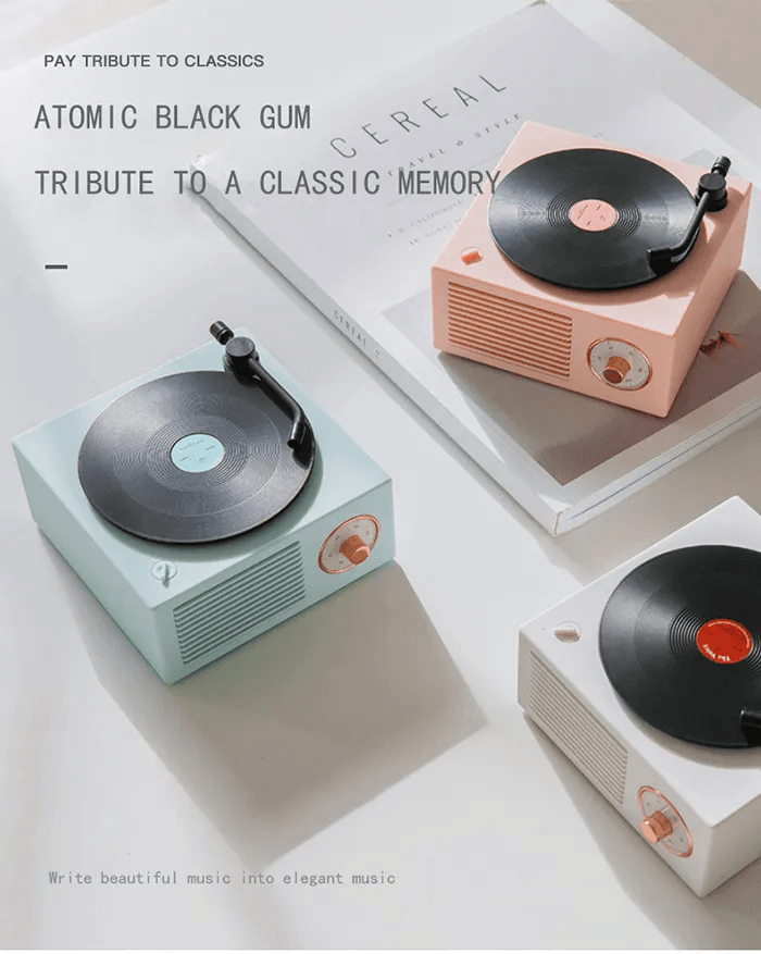 Retro Mini Vinyl Records Wireless Bluetooth Speakers - VirtuousWares:Global