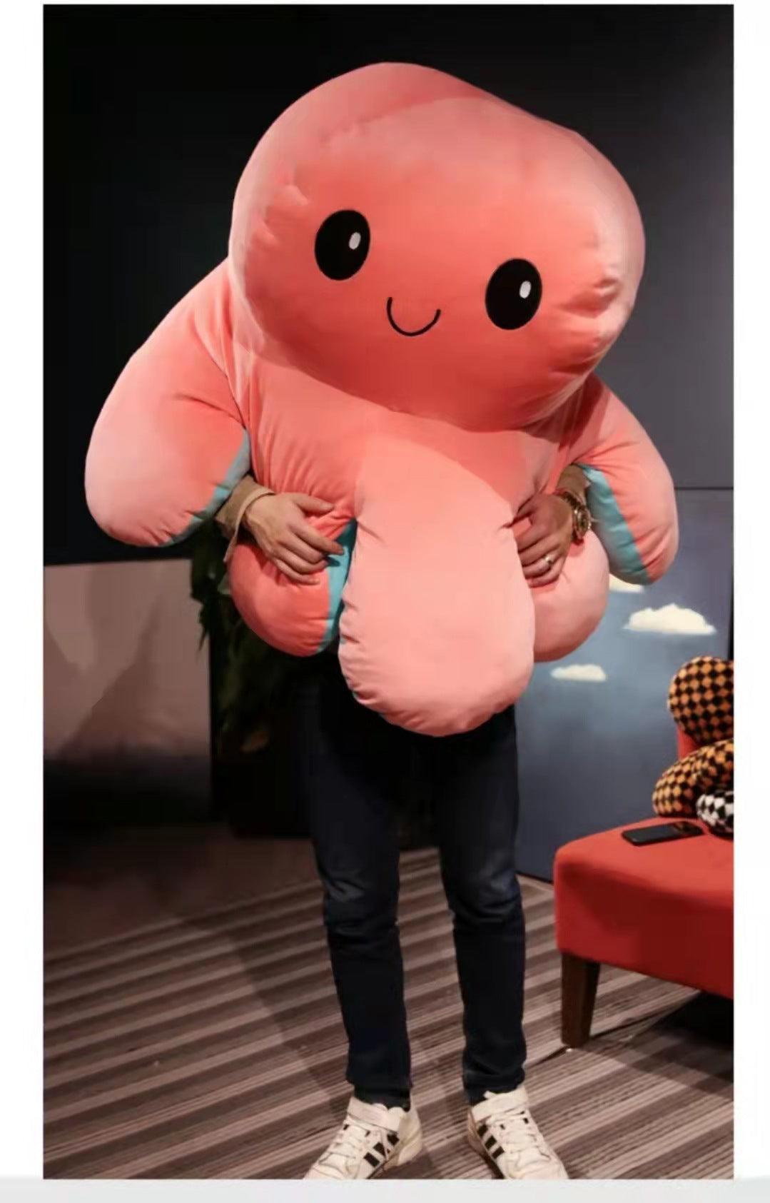 Reversible Flip Giant Octopus Stuffed Plush Doll Gift Toys 90cm-130cm - VirtuousWares:Global