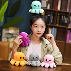 Reversible Flip Octopus Stuffed Plush Doll Gift - VirtuousWares:Global
