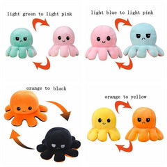 Reversible Flip Octopus Stuffed Plush Doll Gift - VirtuousWares:Global