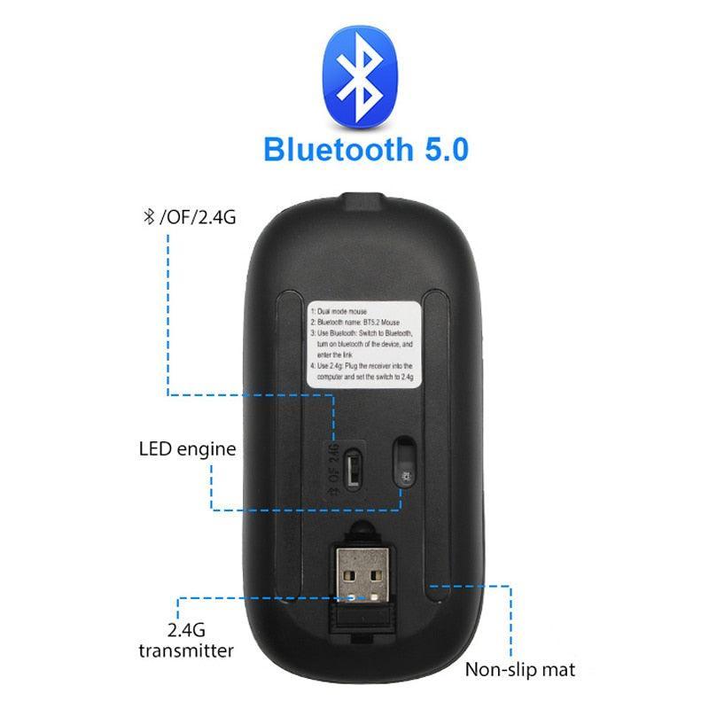 RGB Wireless Bluetooth Mouse - VirtuousWares:Global