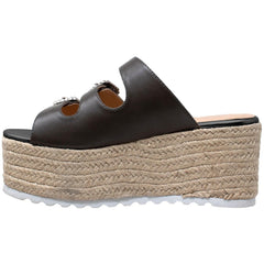 Rhinestone Platform Espadrille Wedge Sandal - VirtuousWares:Global