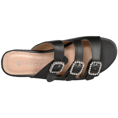 Rhinestone Platform Espadrille Wedge Sandal - VirtuousWares:Global