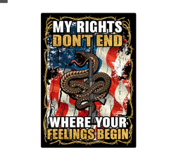 RIGHTS END MILITARY Army Veteran Armed Forces Decal Sticker Car Truck - VirtuousWares:Global