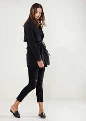 Ro&de Noir Open Front Jacket In Black - VirtuousWares:Global