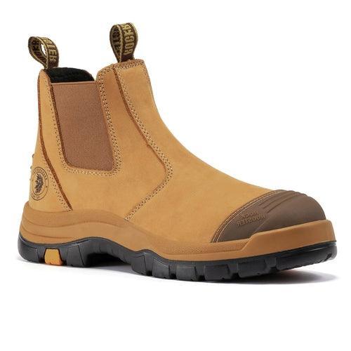 ROCKROOSTER Gammon Tan Comfortable Work Boots For Men - VirtuousWares:Global