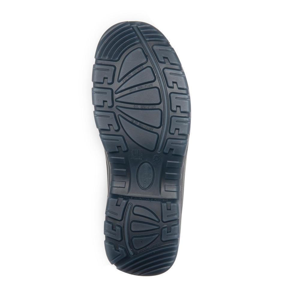 ROCKROOSTER Kensington Black 7 inch Zip-sided Steel Toe Leather Work - VirtuousWares:Global