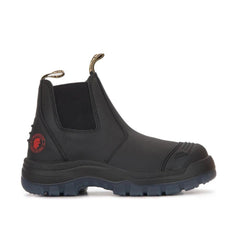 ROCKROOSTER Lumen Black 6 inch Pull on Leather Work Boots AK227NT - VirtuousWares:Global