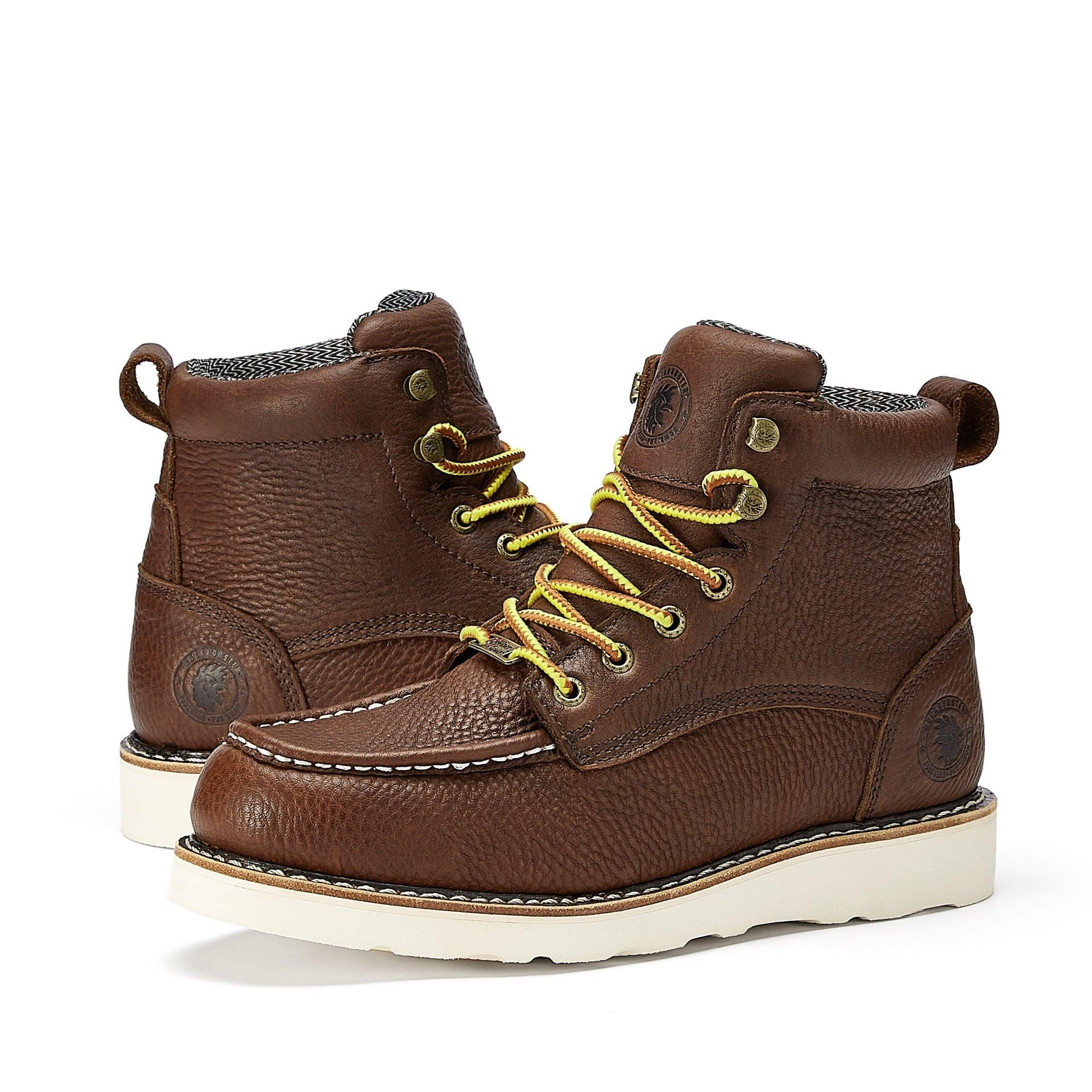 ROCKROOSTER Walker 6 inch Waterproof Wedge Work Boots, Soft toe, Oil - VirtuousWares:Global