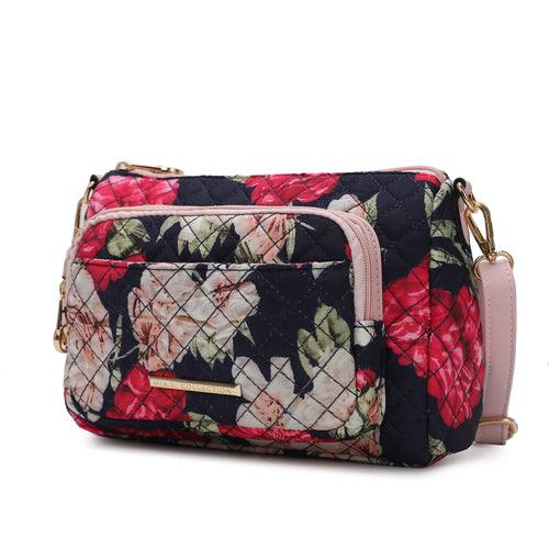 Rosalie Quilted Cotton Botanical Pattern Women Shoulder Bag - VirtuousWares:Global