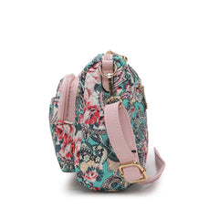 Rosalie Quilted Cotton Botanical Pattern Women Shoulder Bag - VirtuousWares:Global