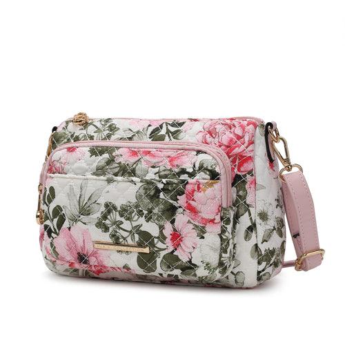 Rosalie Quilted Cotton Botanical Pattern Women Shoulder Bag - VirtuousWares:Global