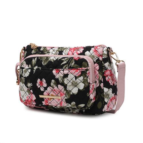 Rosalie Quilted Cotton Botanical Pattern Women Shoulder Bag - VirtuousWares:Global