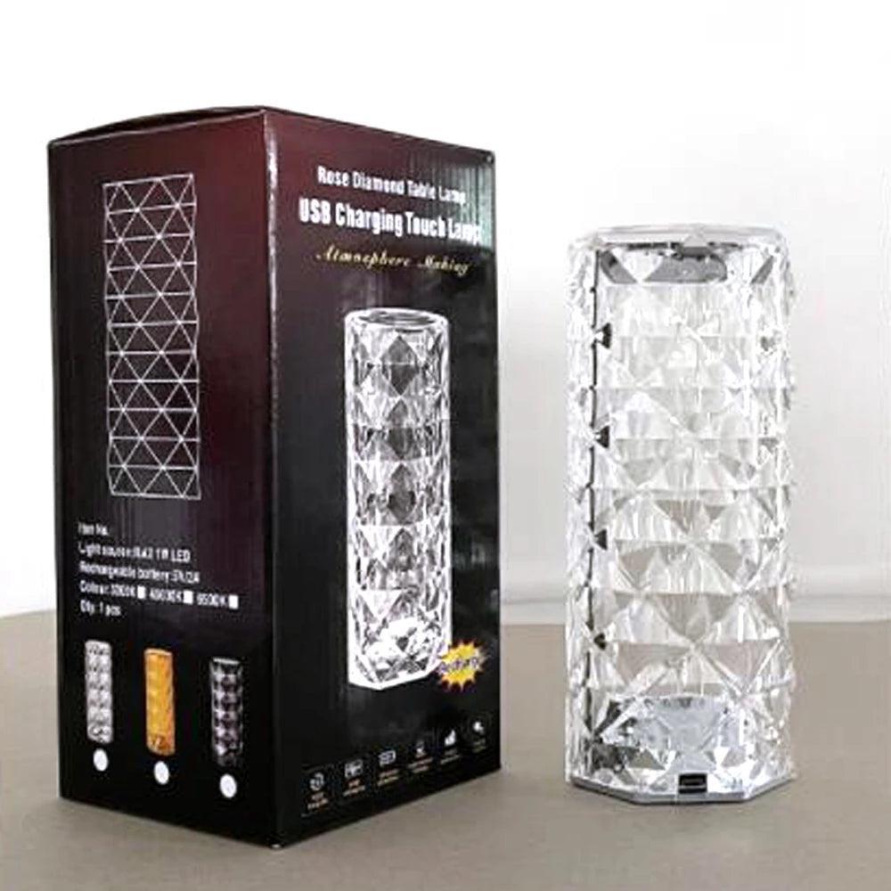 Rose Light And Shadow Projector Romantic Crystal Atmosphere Lamp - VirtuousWares:Global