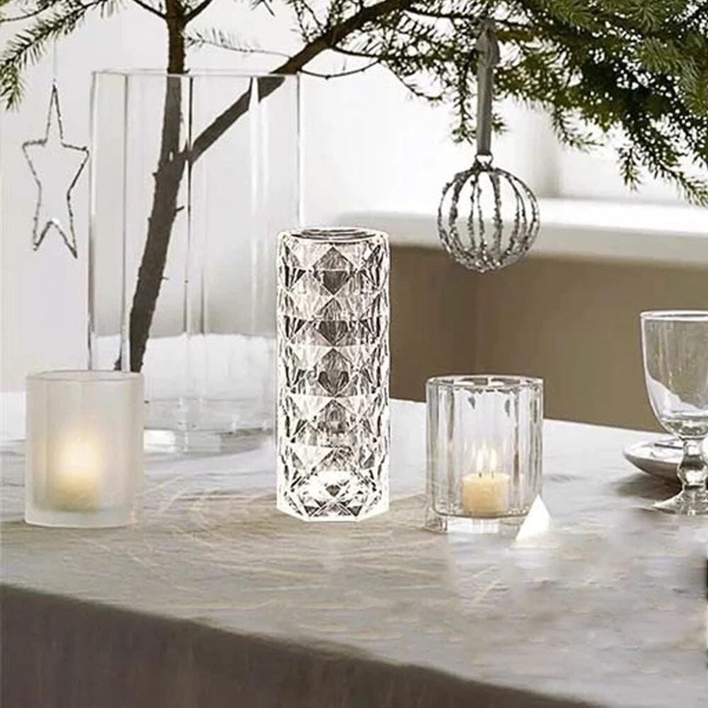 Rose Light And Shadow Projector Romantic Crystal Atmosphere Lamp - VirtuousWares:Global