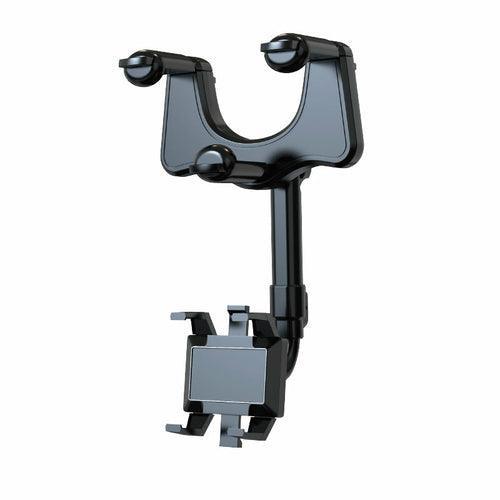 Rotatable Retractable Rearview Mirror Phone Holder For Car - VirtuousWares:Global