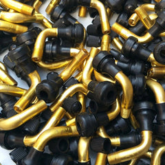 Rubber/Brass Angled Valve Stems Tubeless Tyre Inflatable Nozzle For 10 - VirtuousWares:Global