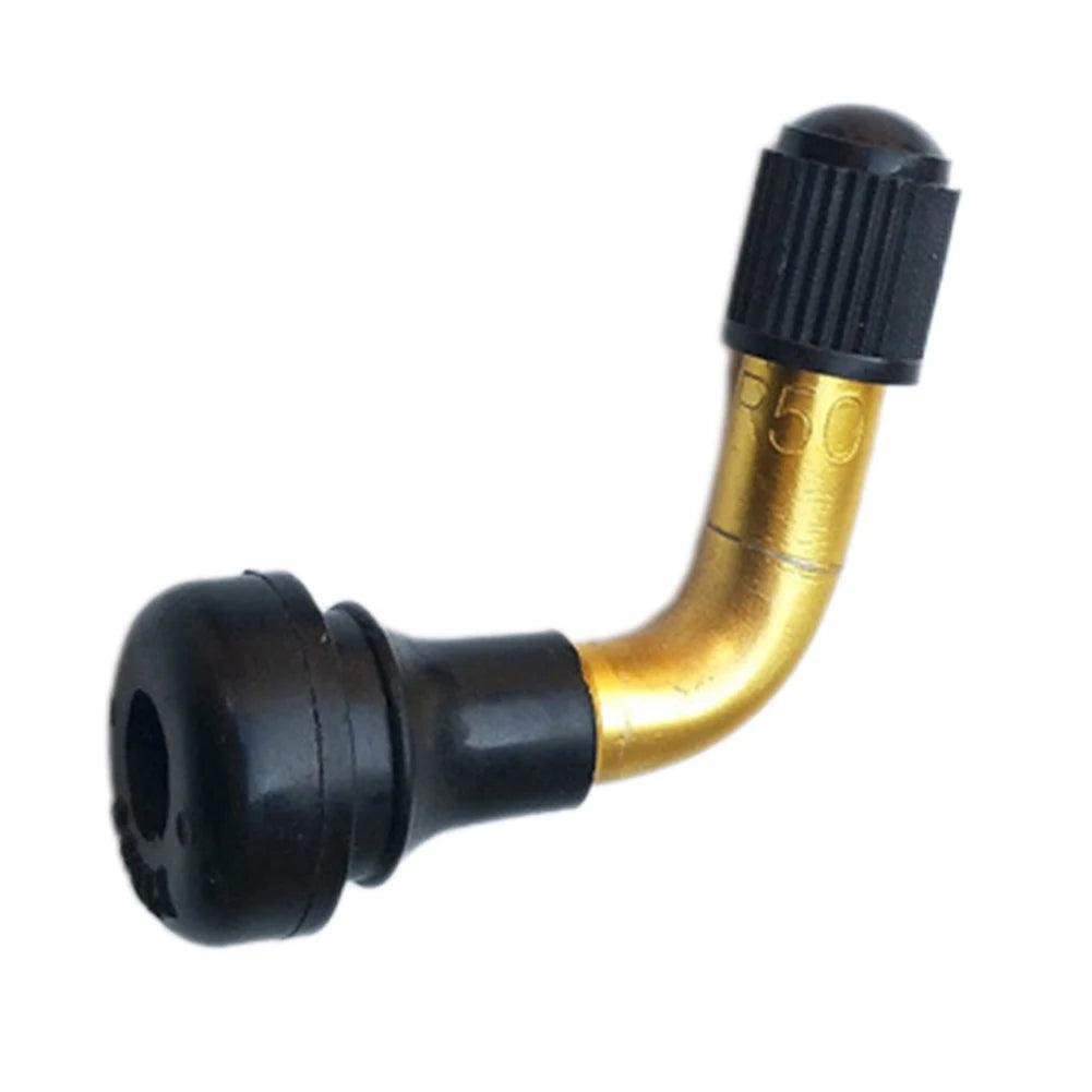 Rubber/Brass Angled Valve Stems Tubeless Tyre Inflatable Nozzle For 10 - VirtuousWares:Global