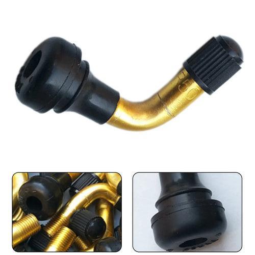 Rubber/Brass Angled Valve Stems Tubeless Tyre Inflatable Nozzle For 10 - VirtuousWares:Global