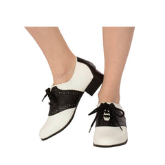 Rubies 278383 Adult Womens Saddle Shoe, Size 6 - VirtuousWares:Global