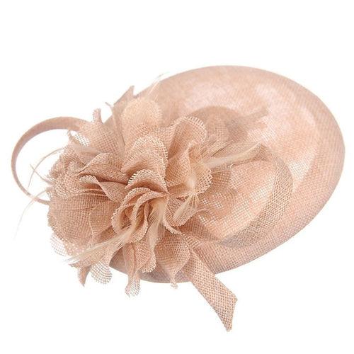 Ruby Rocks Gabella Fascinator - Beige - VirtuousWares:Global